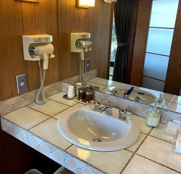 大丸別荘の洗面所